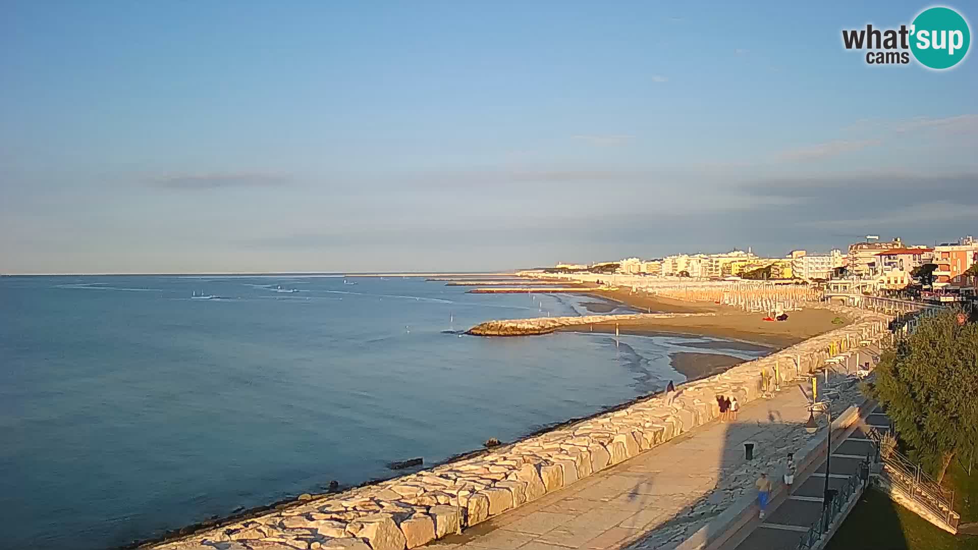 Webcam Caorle Ponente – Vue depuis les Marinai di Caorle