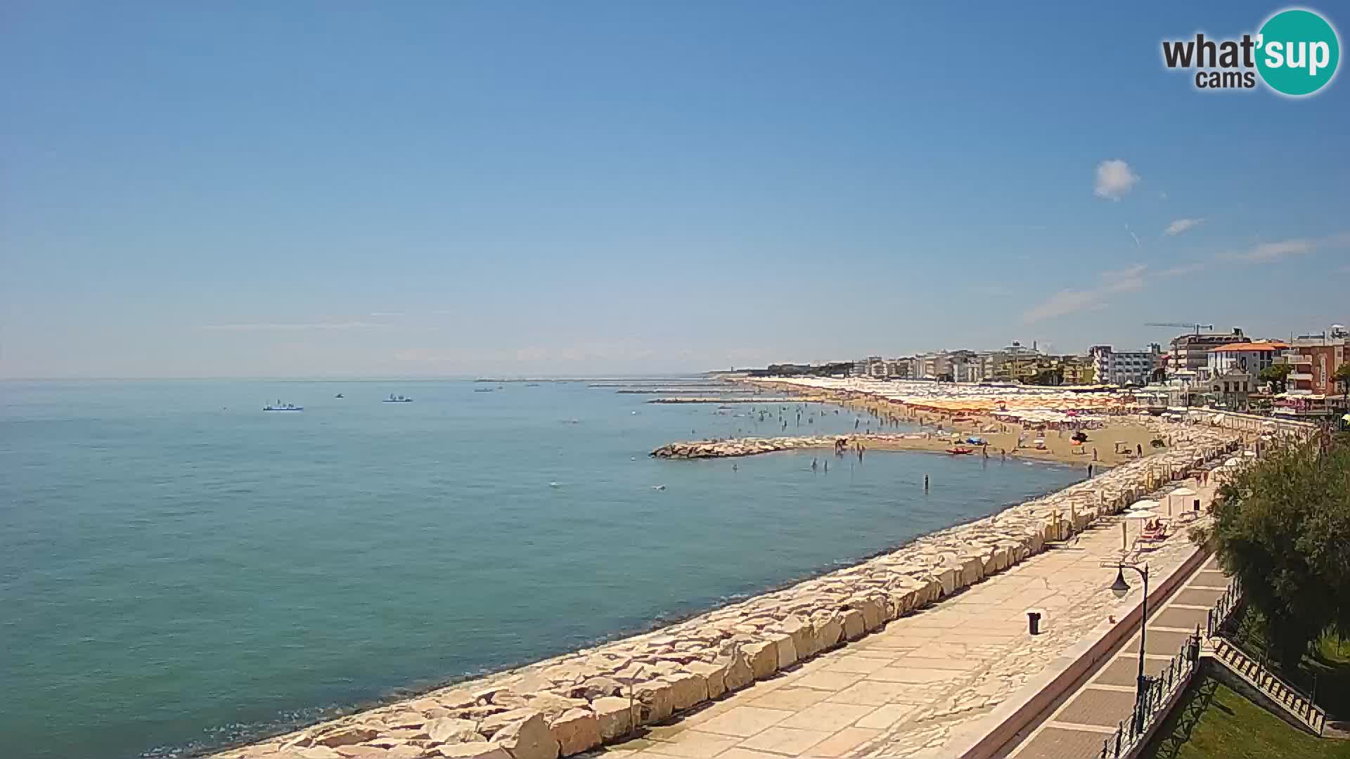 Webcam Caorle Ponente – Blick von Marinai di Caorle