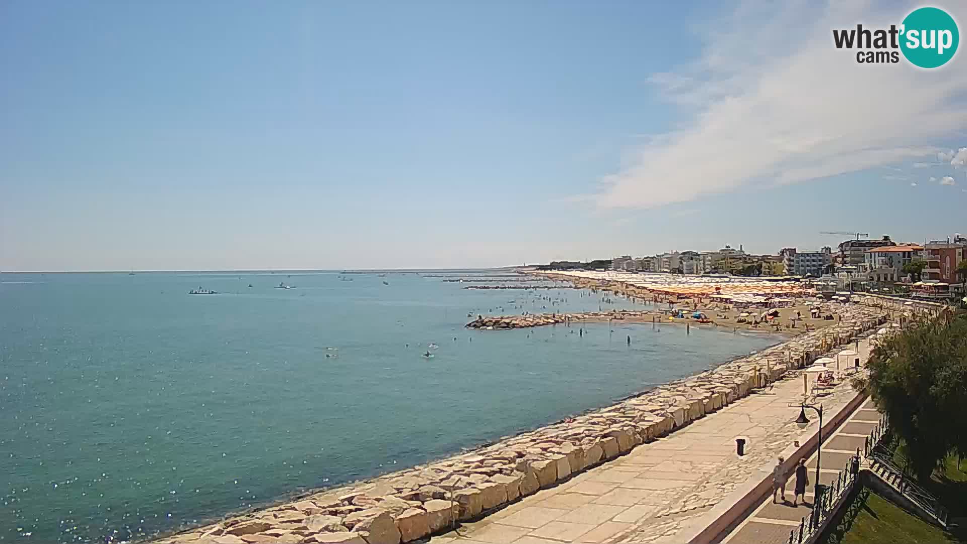 Webcam Caorle Ponente – Blick von Marinai di Caorle