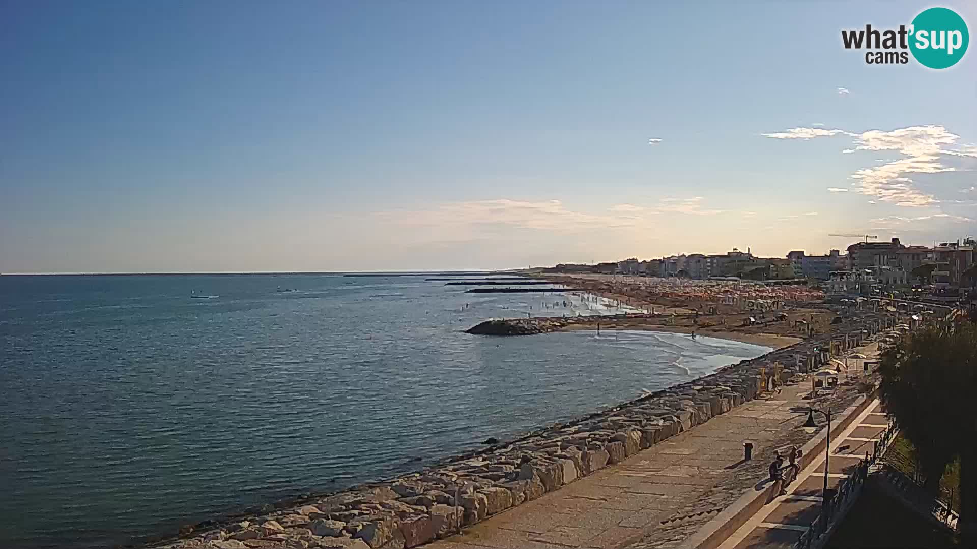 Webcam Caorle Ponente – Blick von Marinai di Caorle
