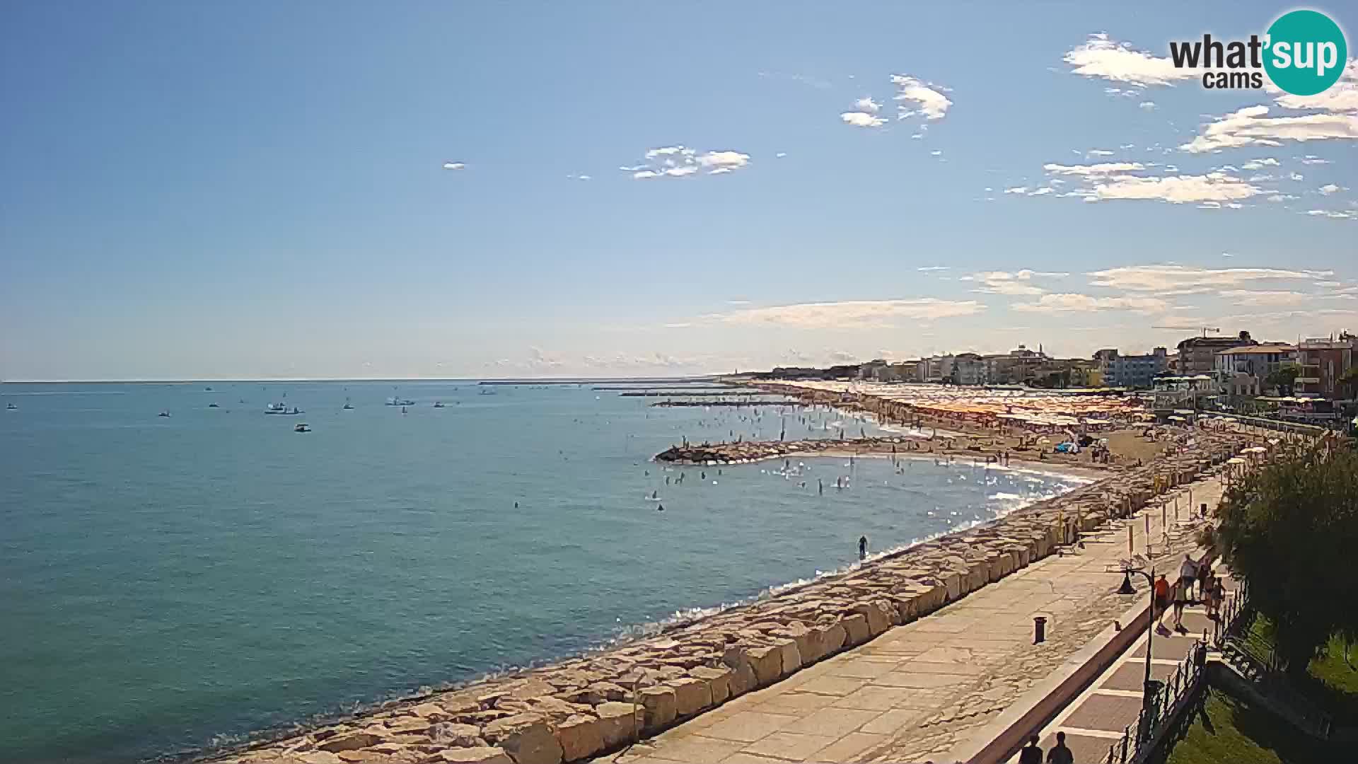 Webcam Caorle Ponente – Blick von Marinai di Caorle