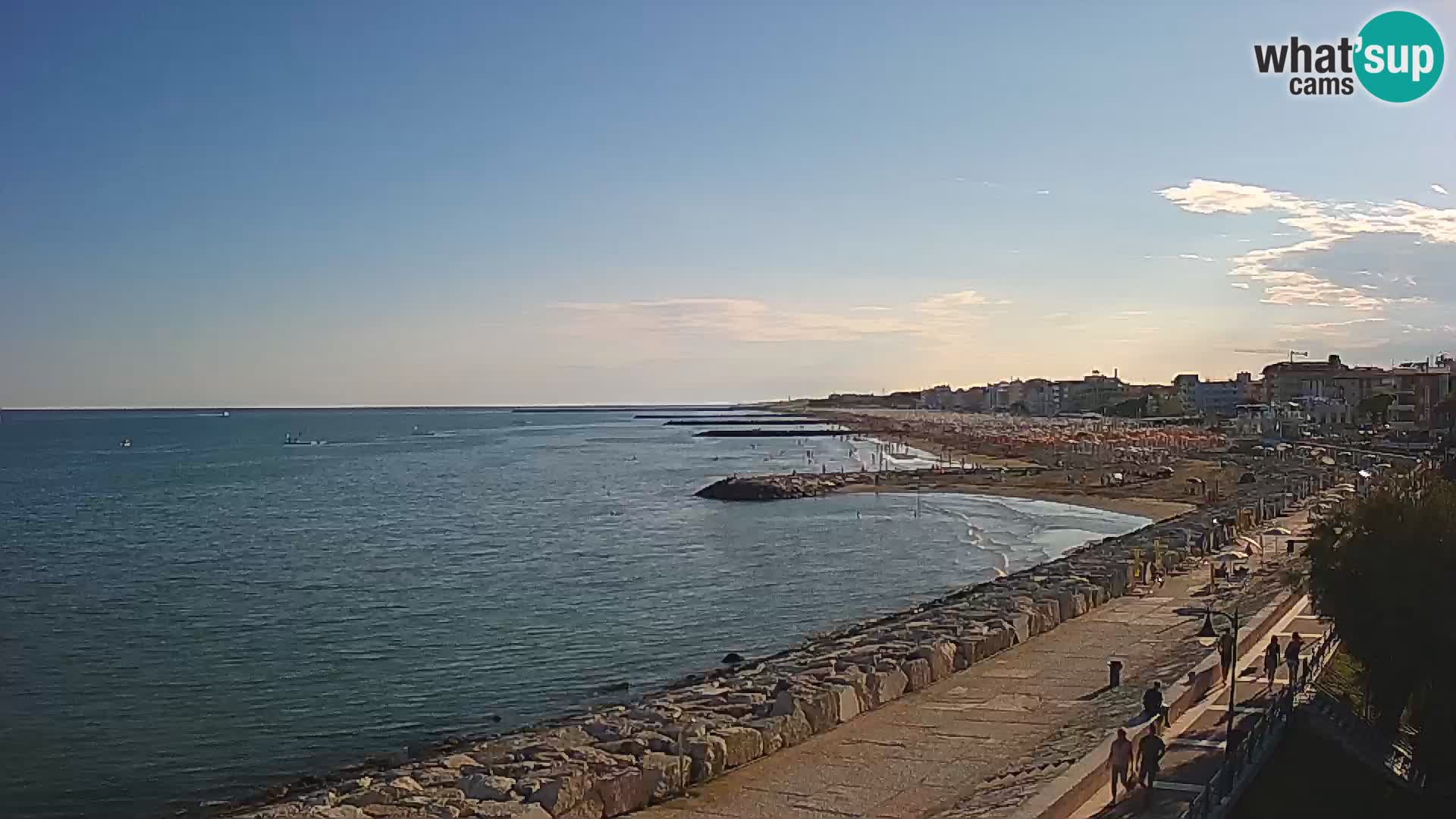 Webcam Caorle Ponente – Vue depuis les Marinai di Caorle