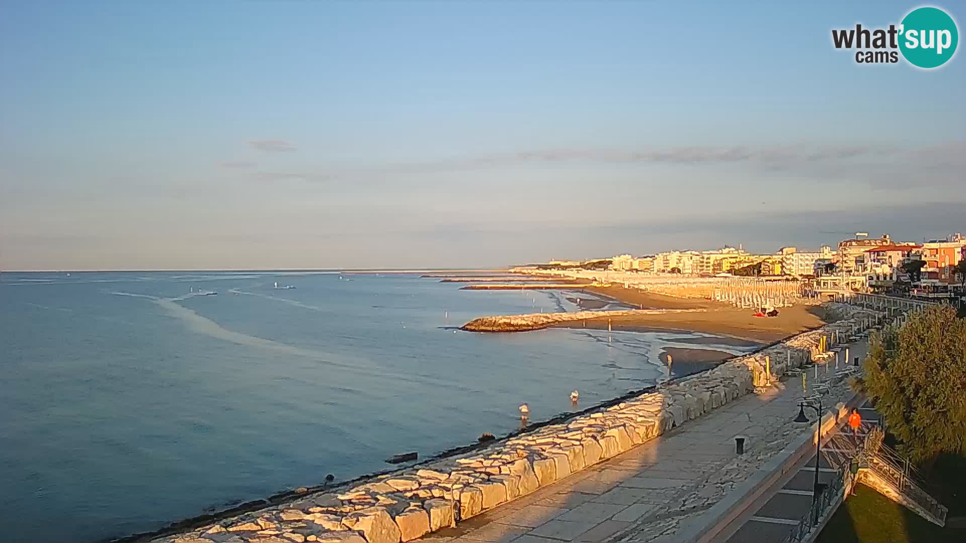Webcam Caorle Ponente – Blick von Marinai di Caorle