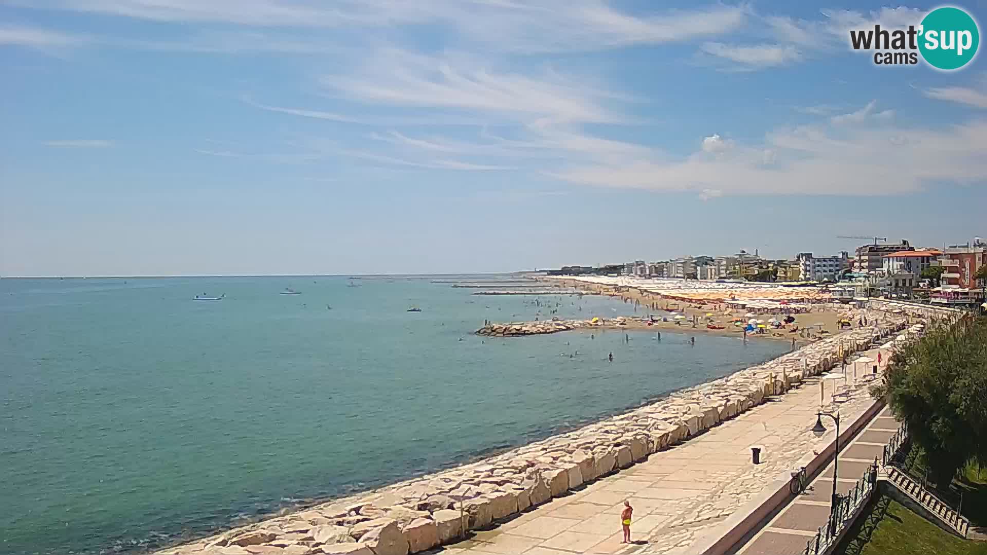 Webcam Caorle Ponente – View from Marinai di Caorle