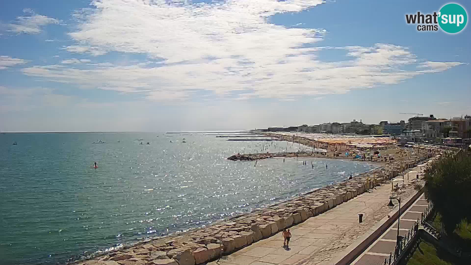 Webcam Caorle Ponente – Blick von Marinai di Caorle
