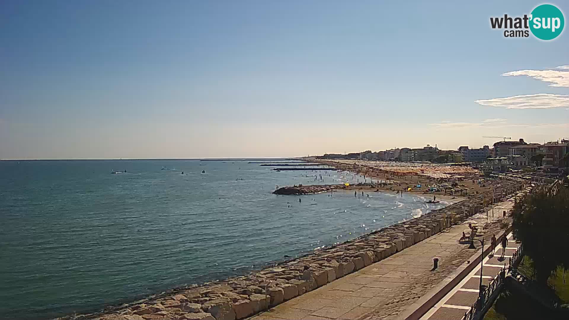 Webcam Caorle Ponente – Blick von Marinai di Caorle