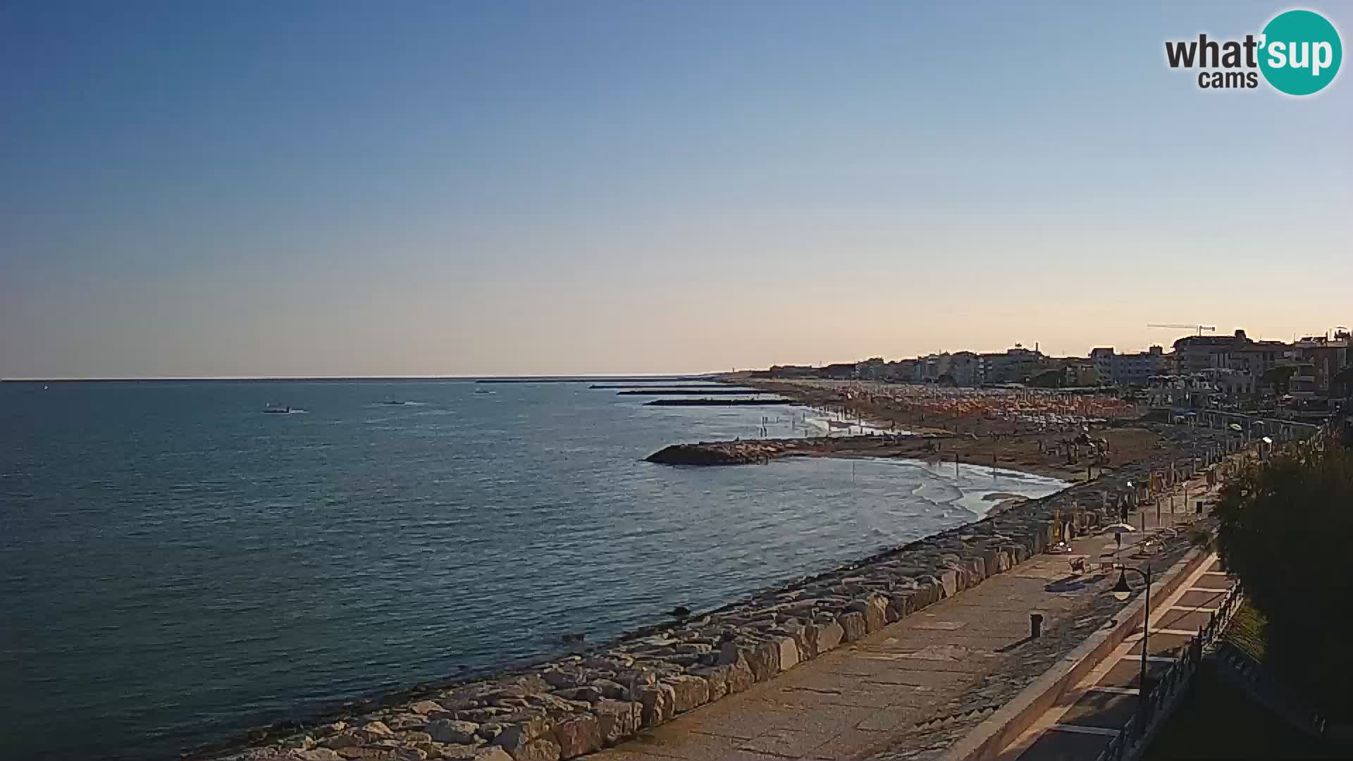 Webcam Caorle Ponente – Blick von Marinai di Caorle