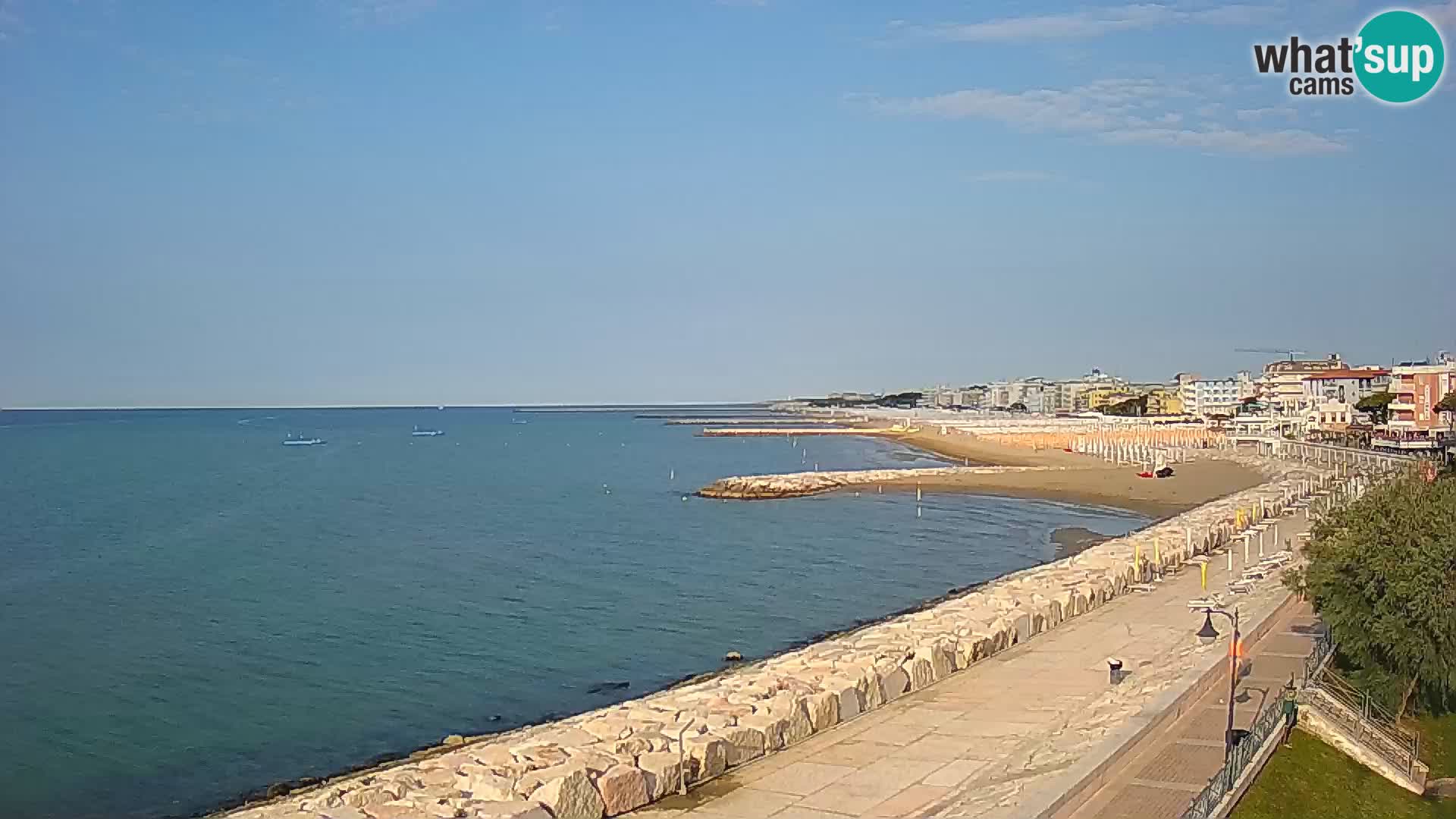Webcam Caorle Ponente – Blick von Marinai di Caorle