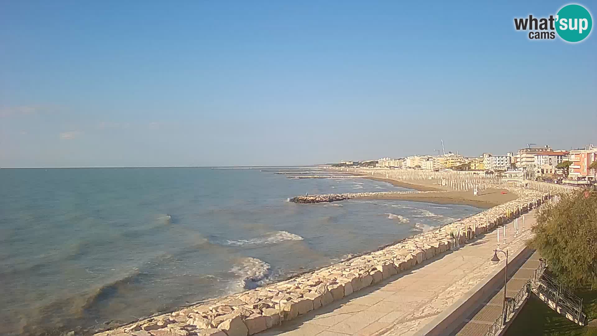Webcam Caorle Ponente – Vue depuis les Marinai di Caorle