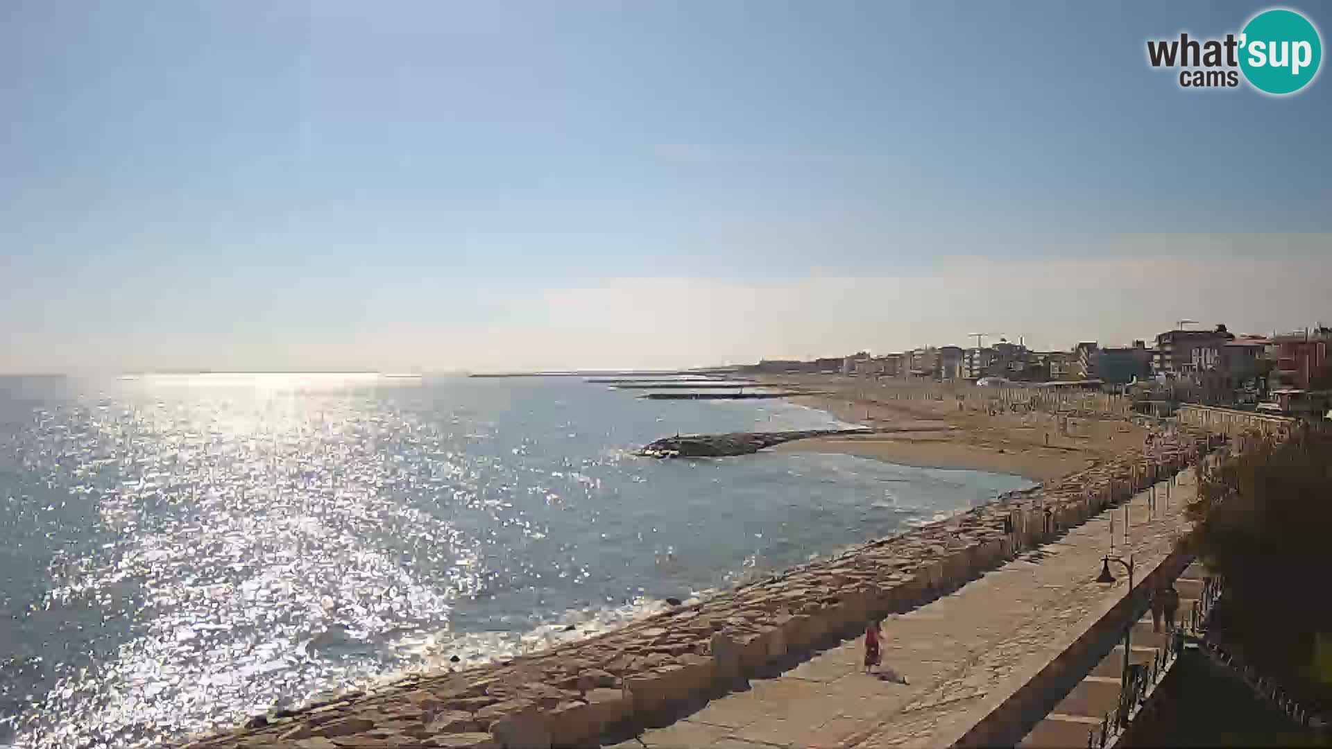 Webcam Caorle Ponente – Blick von Marinai di Caorle