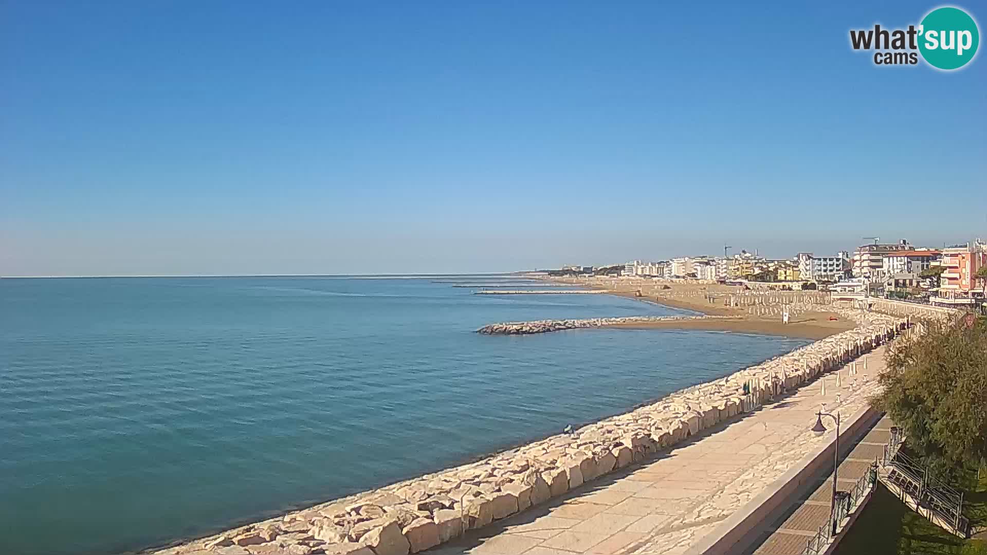 Webcam Caorle Ponente – Blick von Marinai di Caorle