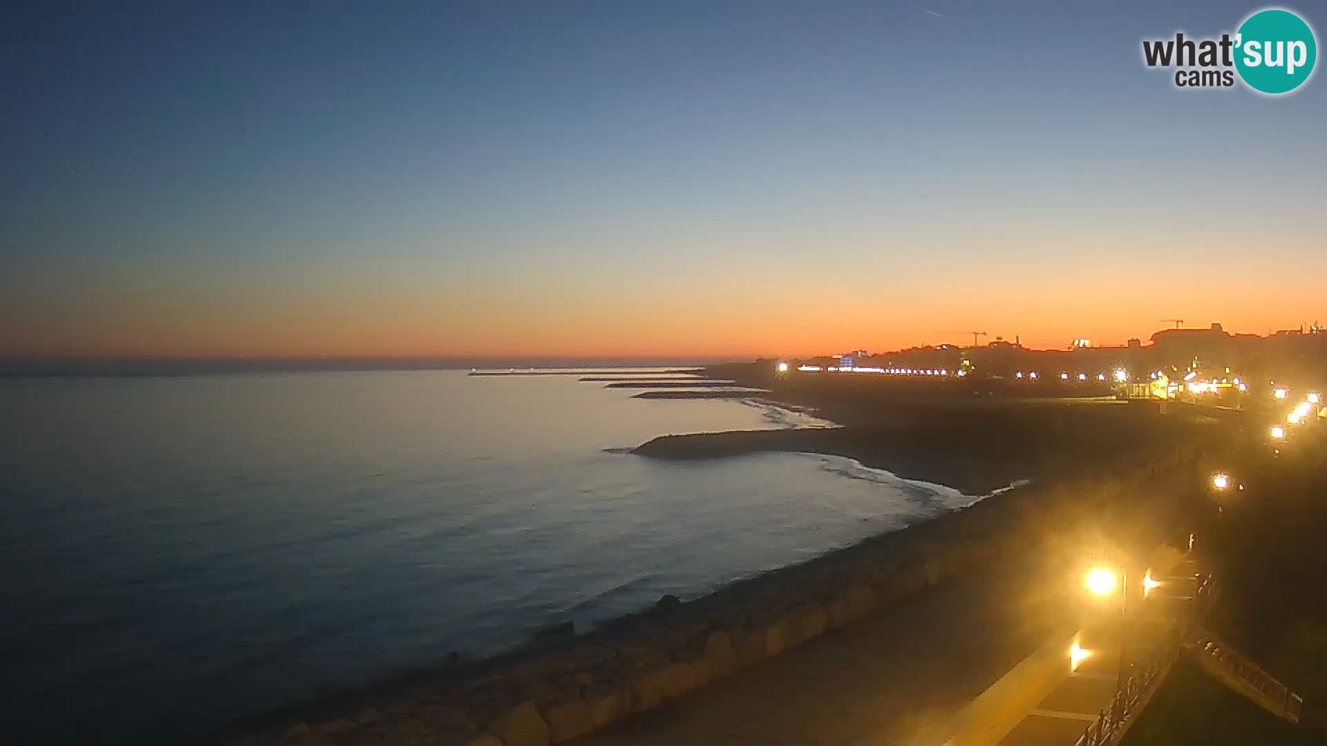 Webcam Caorle Ponente – Blick von Marinai di Caorle