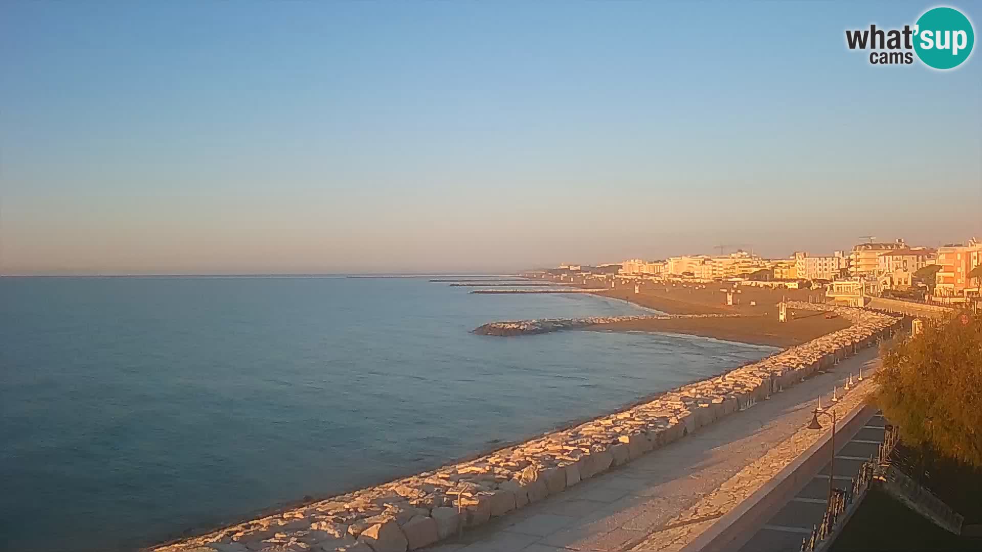 Webcam Caorle Ponente – Blick von Marinai di Caorle