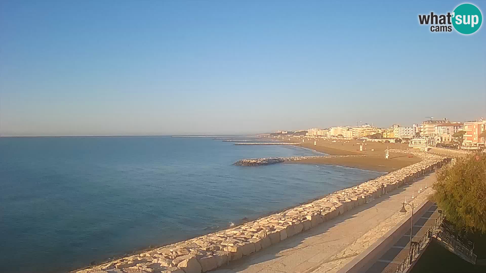 Webcam Caorle Ponente – Vue depuis les Marinai di Caorle