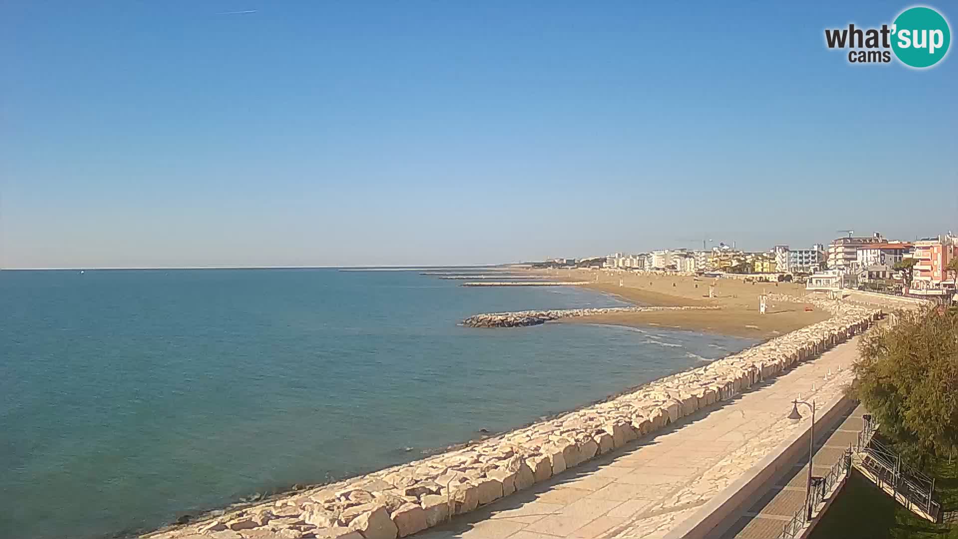 Webcam Caorle Ponente – Vue depuis les Marinai di Caorle