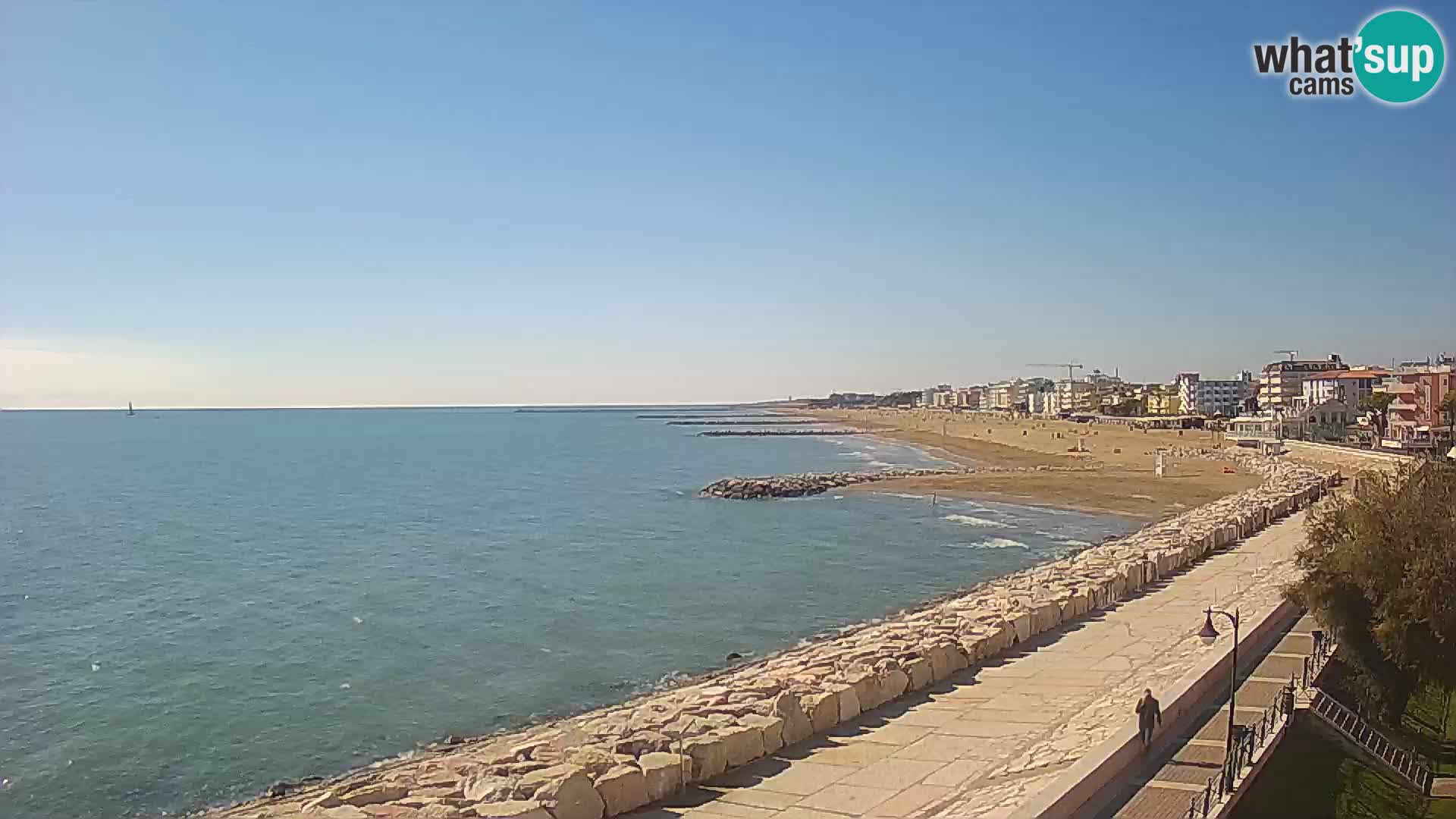 Webcam Caorle Ponente – Blick von Marinai di Caorle