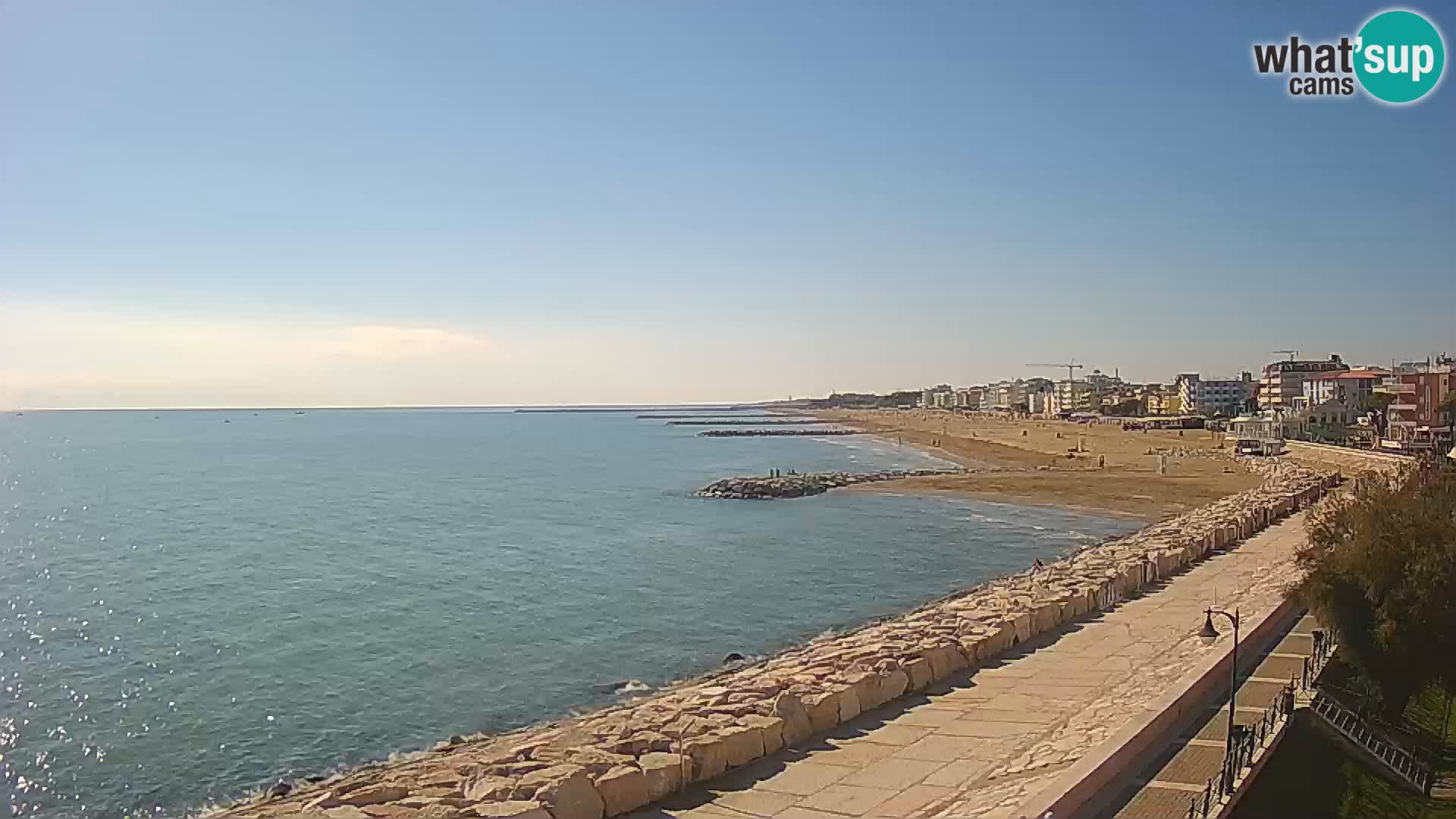 Webcam Caorle Ponente – Vue depuis les Marinai di Caorle