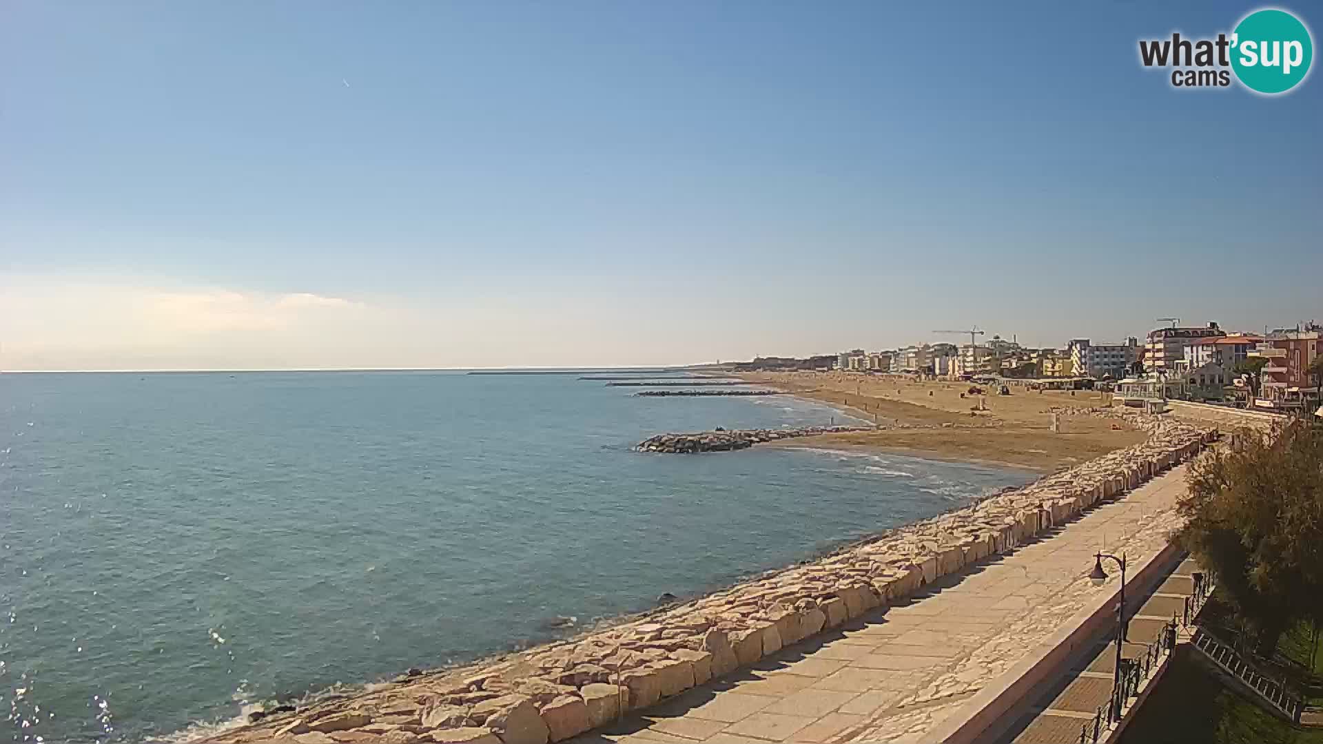 Webcam Caorle Ponente – Vue depuis les Marinai di Caorle