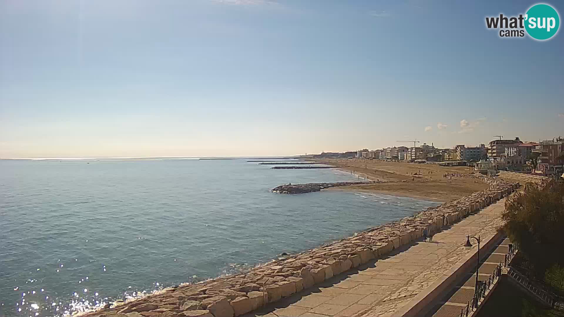 Webcam Caorle Ponente – Blick von Marinai di Caorle