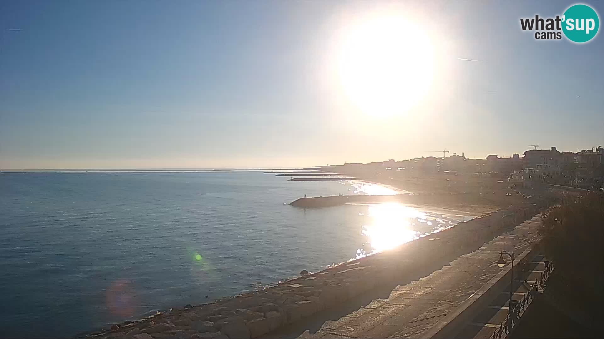 Webcam Caorle Ponente – Vue depuis les Marinai di Caorle