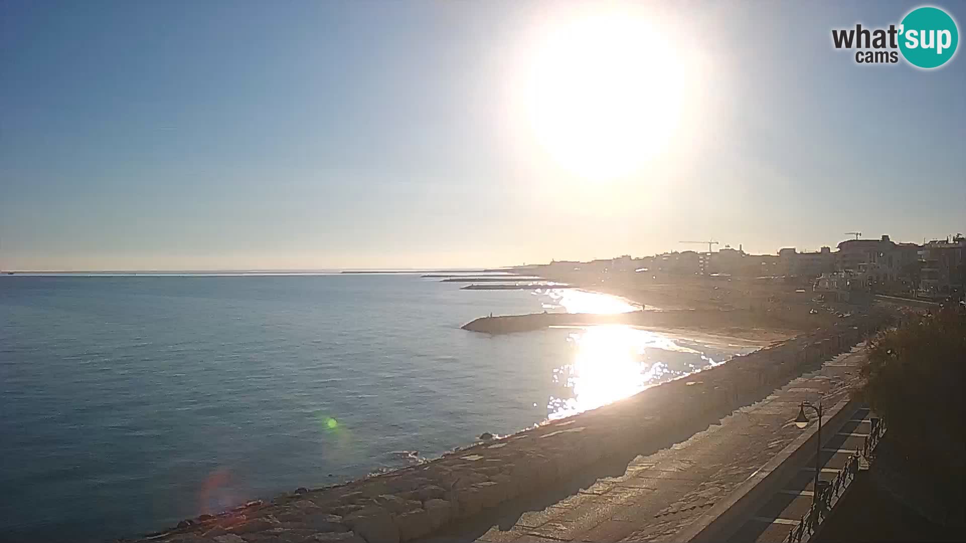Webcam Caorle Ponente – Blick von Marinai di Caorle