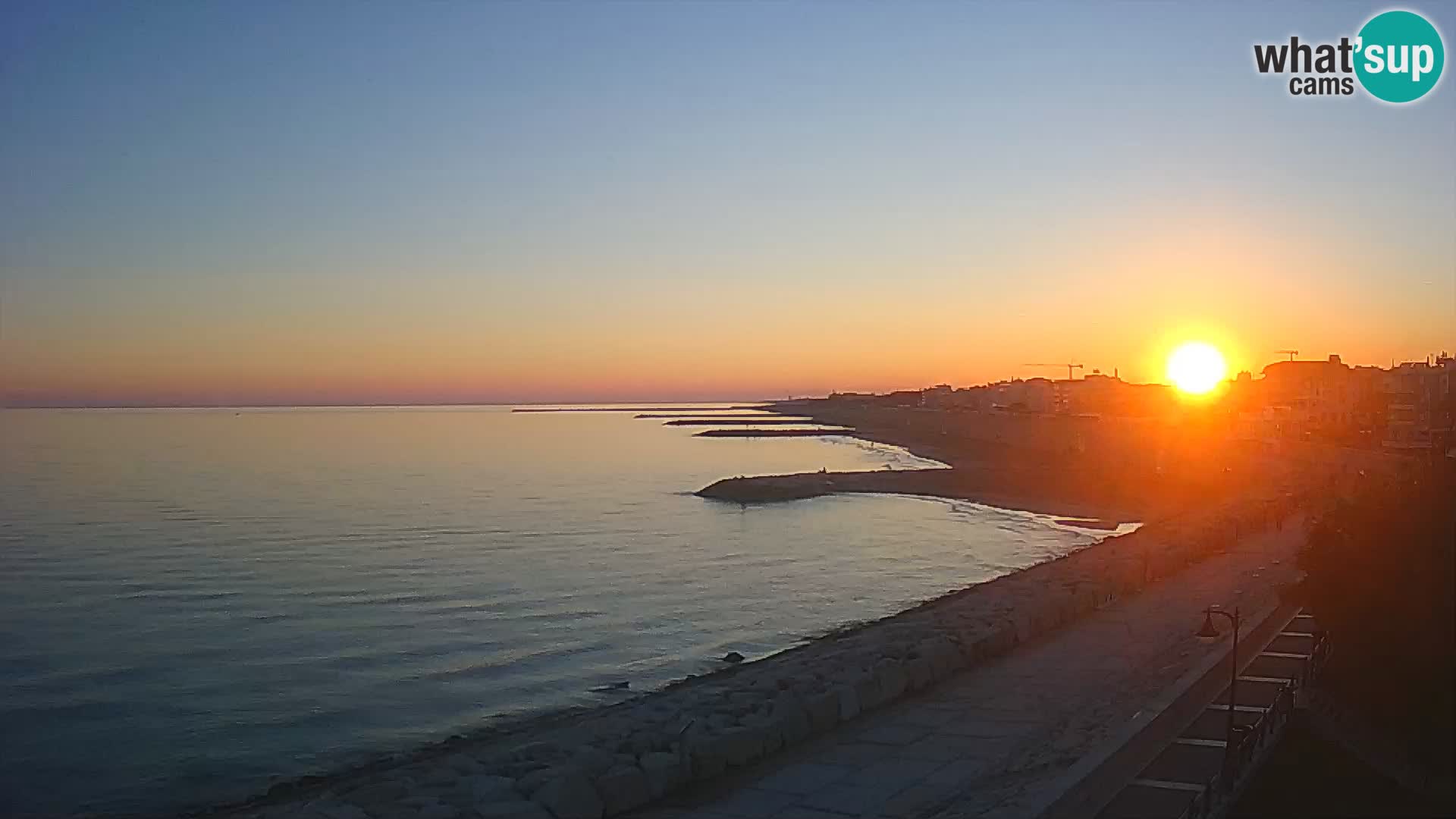 Webcam Caorle Ponente – Blick von Marinai di Caorle
