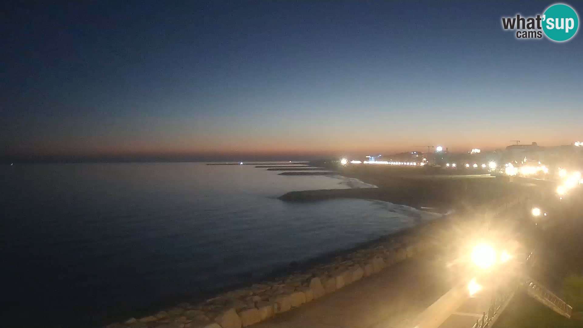 Webcam Caorle Ponente – Blick von Marinai di Caorle