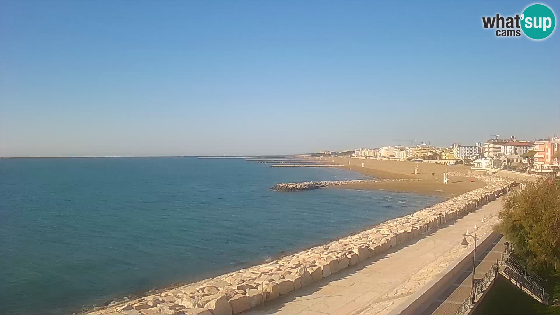 Webcam Caorle Ponente – Blick von Marinai di Caorle