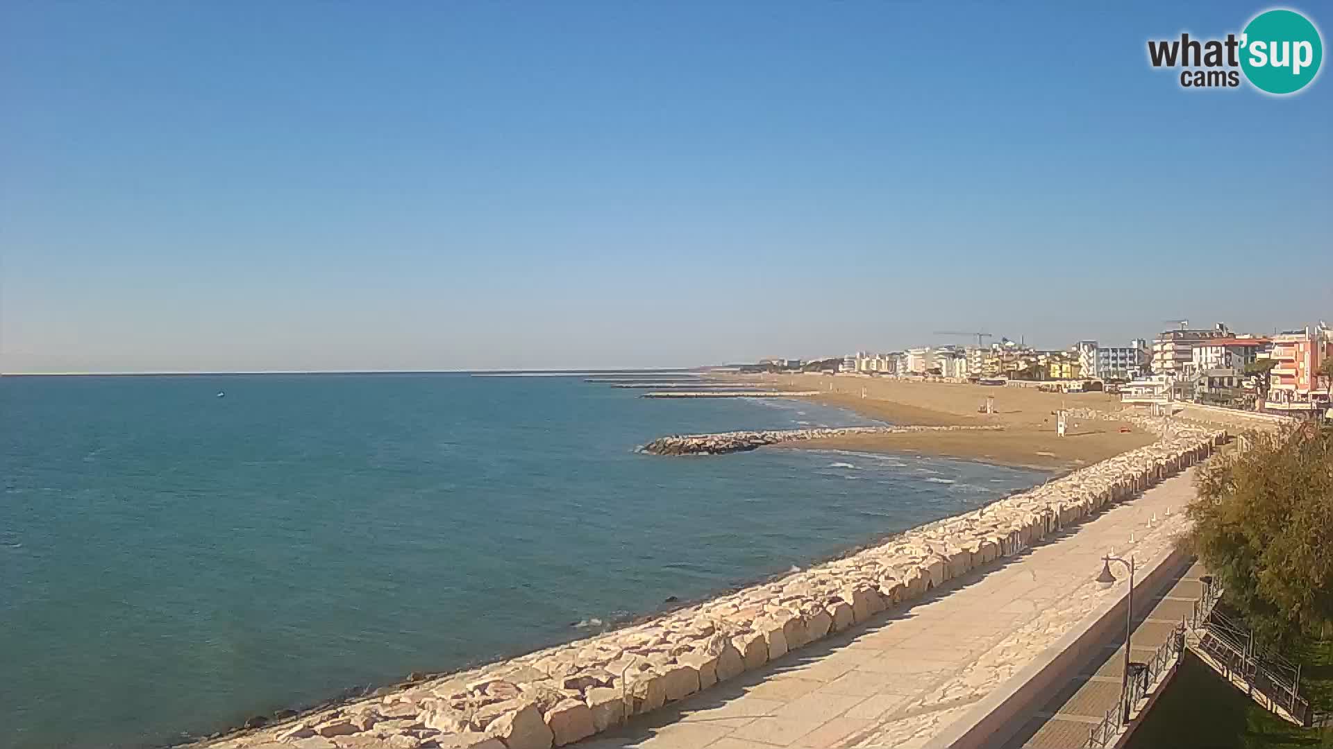 Webcam Caorle Ponente – Vue depuis les Marinai di Caorle