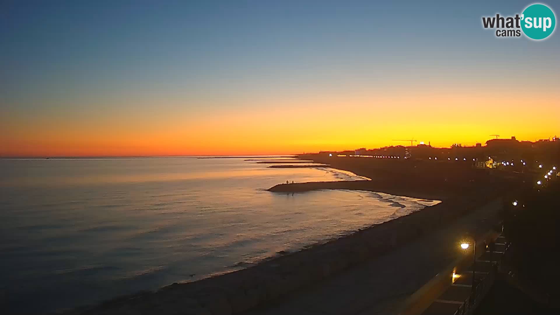 Webcam Caorle Ponente – Vue depuis les Marinai di Caorle