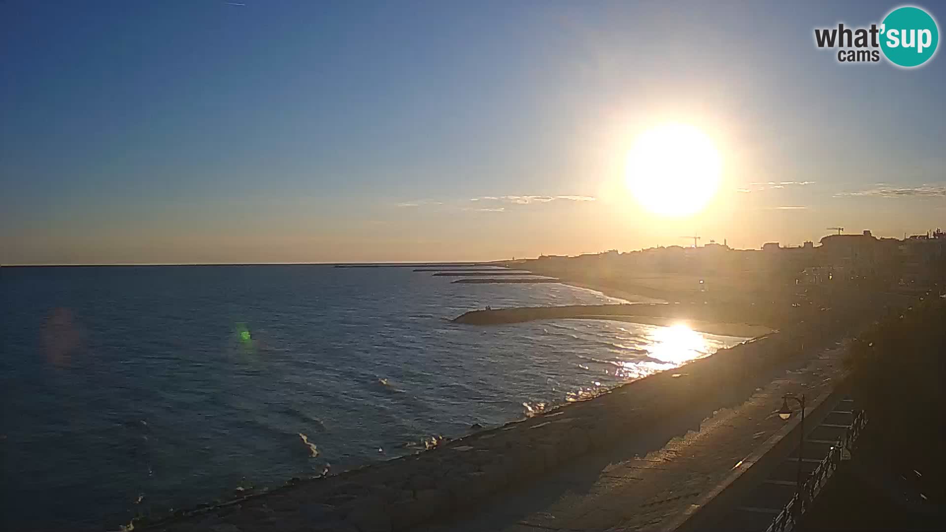 Webcam Caorle Ponente – Blick von Marinai di Caorle