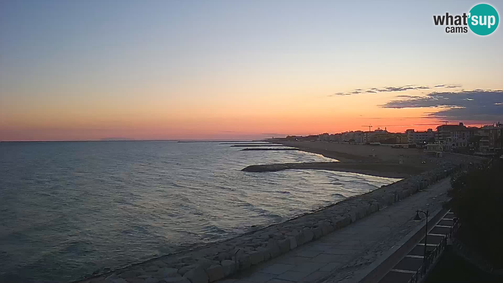 Webcam Caorle Ponente – Blick von Marinai di Caorle