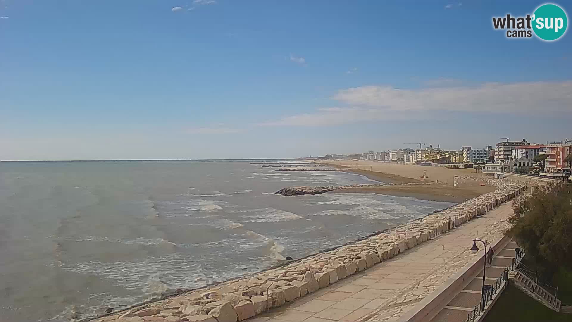 Webcam Caorle Ponente – Vue depuis les Marinai di Caorle