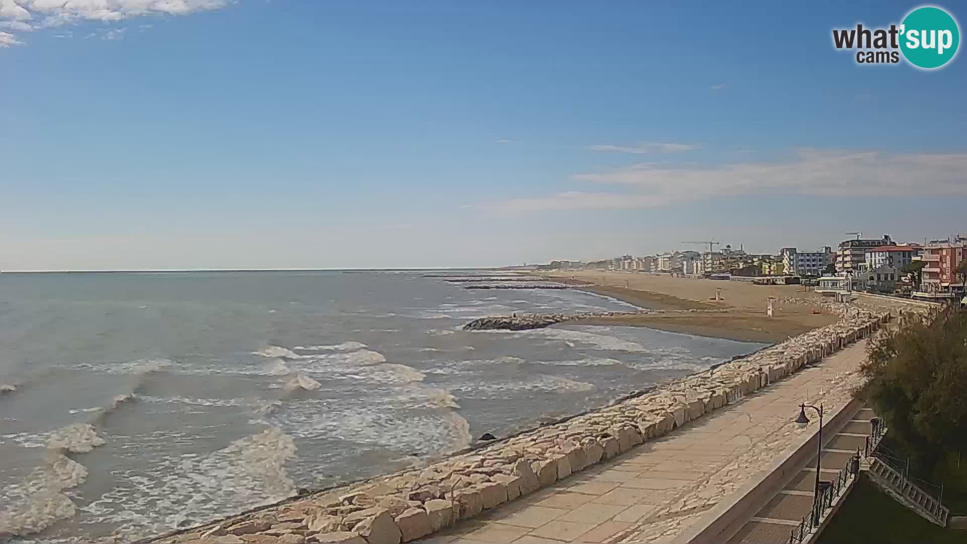 Webcam Caorle Ponente – Vue depuis les Marinai di Caorle