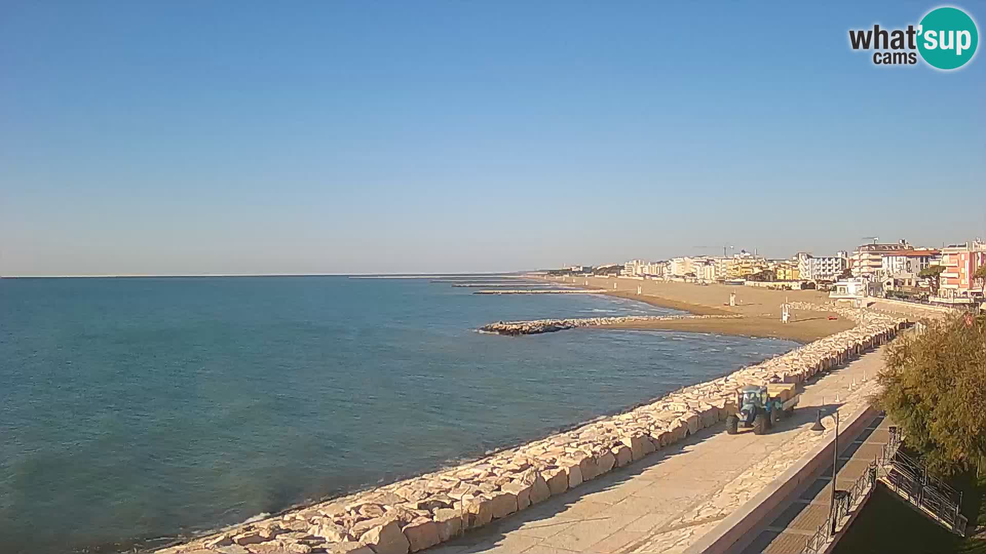 Webcam Caorle Ponente – Blick von Marinai di Caorle