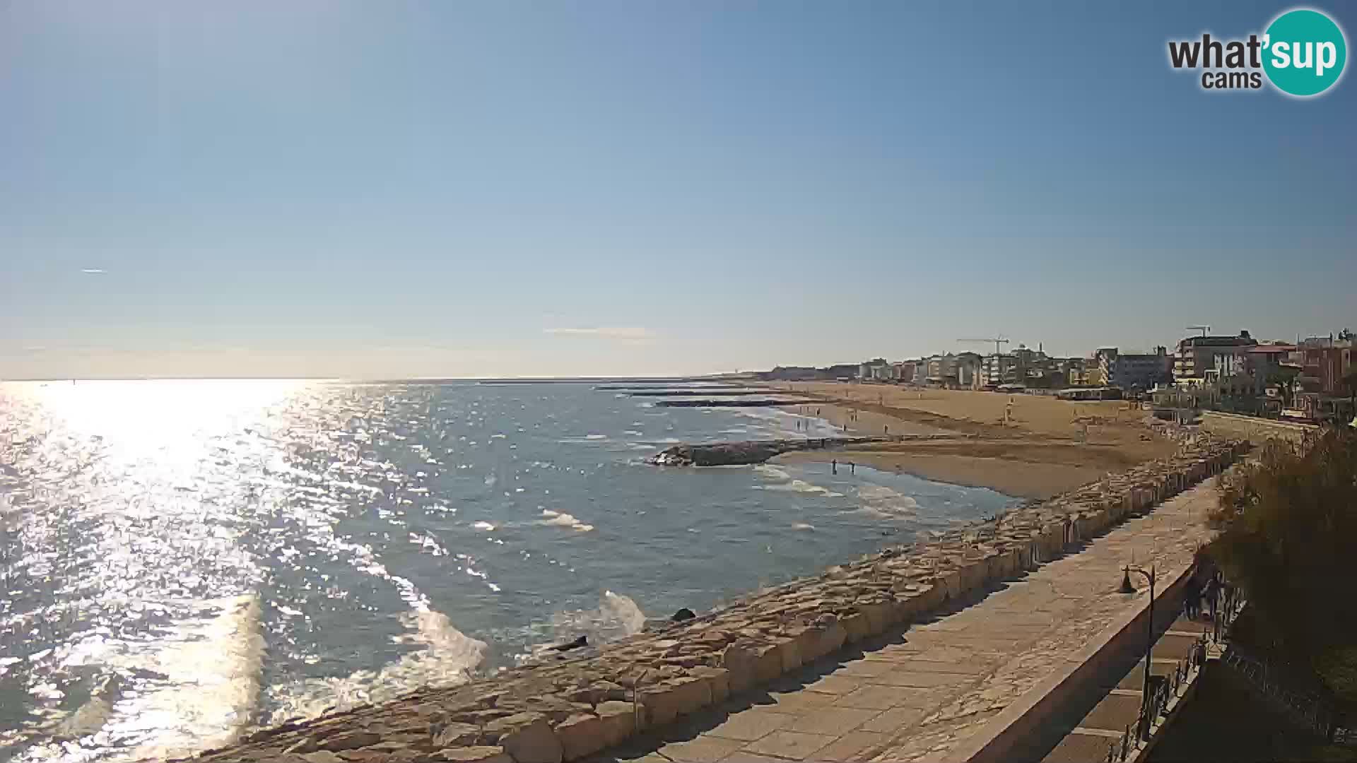 Webcam Caorle Ponente – Vue depuis les Marinai di Caorle