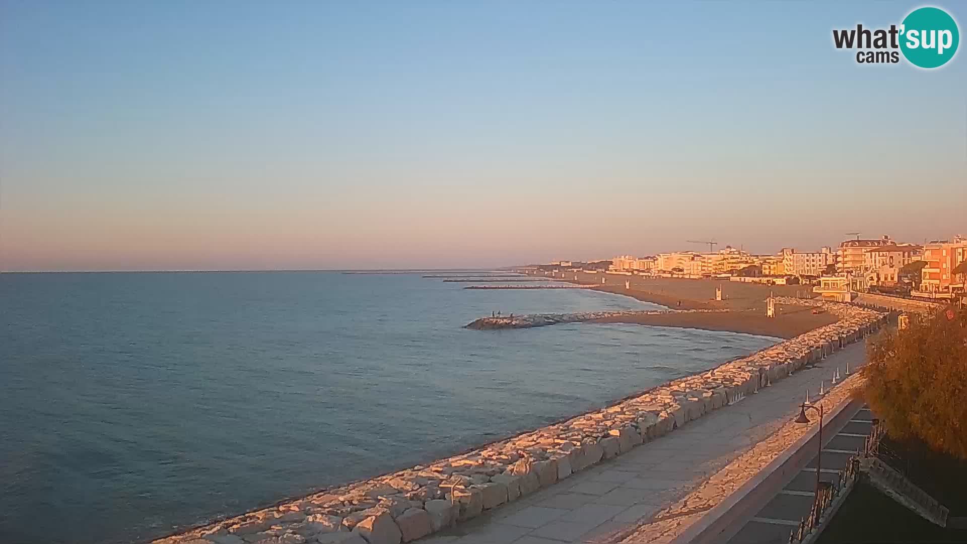 Webcam Caorle Ponente – Vue depuis les Marinai di Caorle