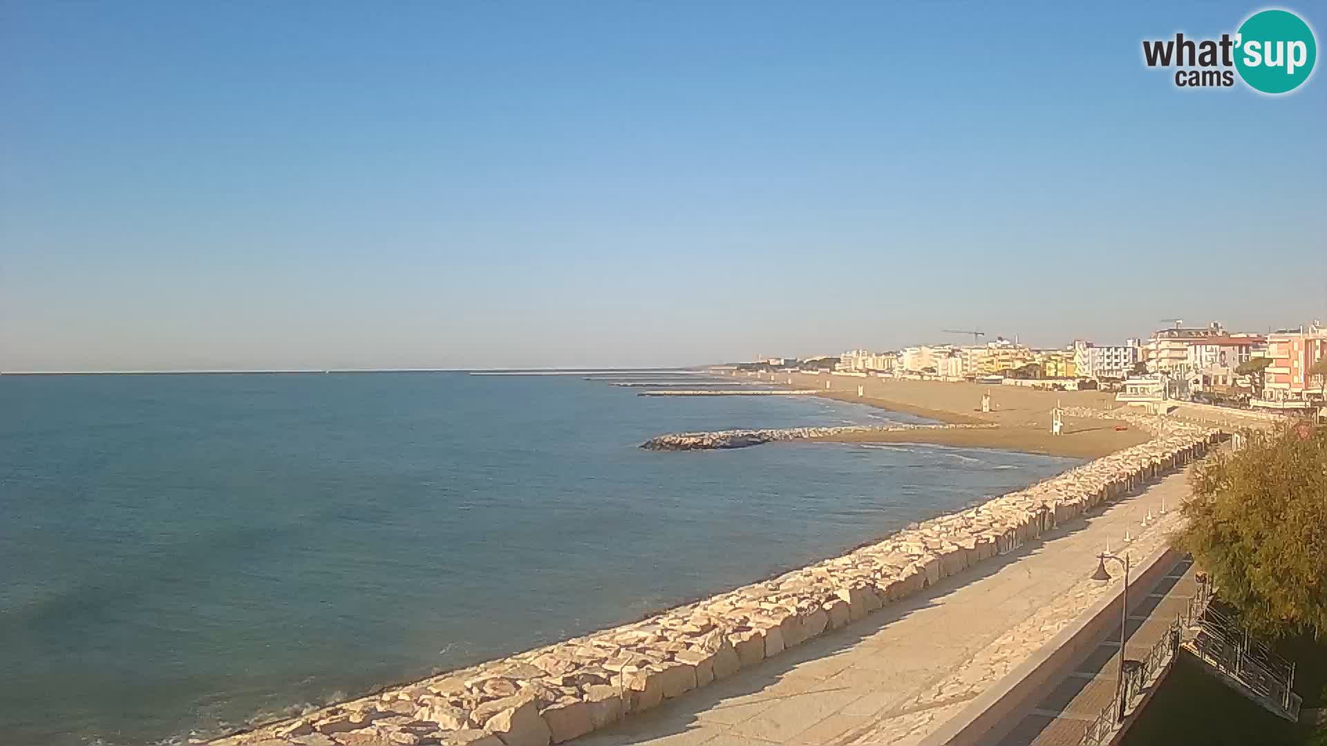 Webcam Caorle Ponente – Vue depuis les Marinai di Caorle