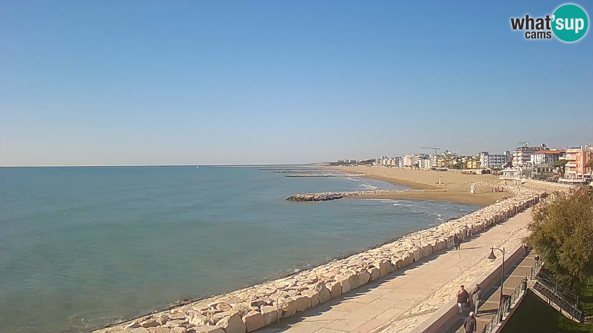 Webcam Caorle Ponente – Vue depuis les Marinai di Caorle