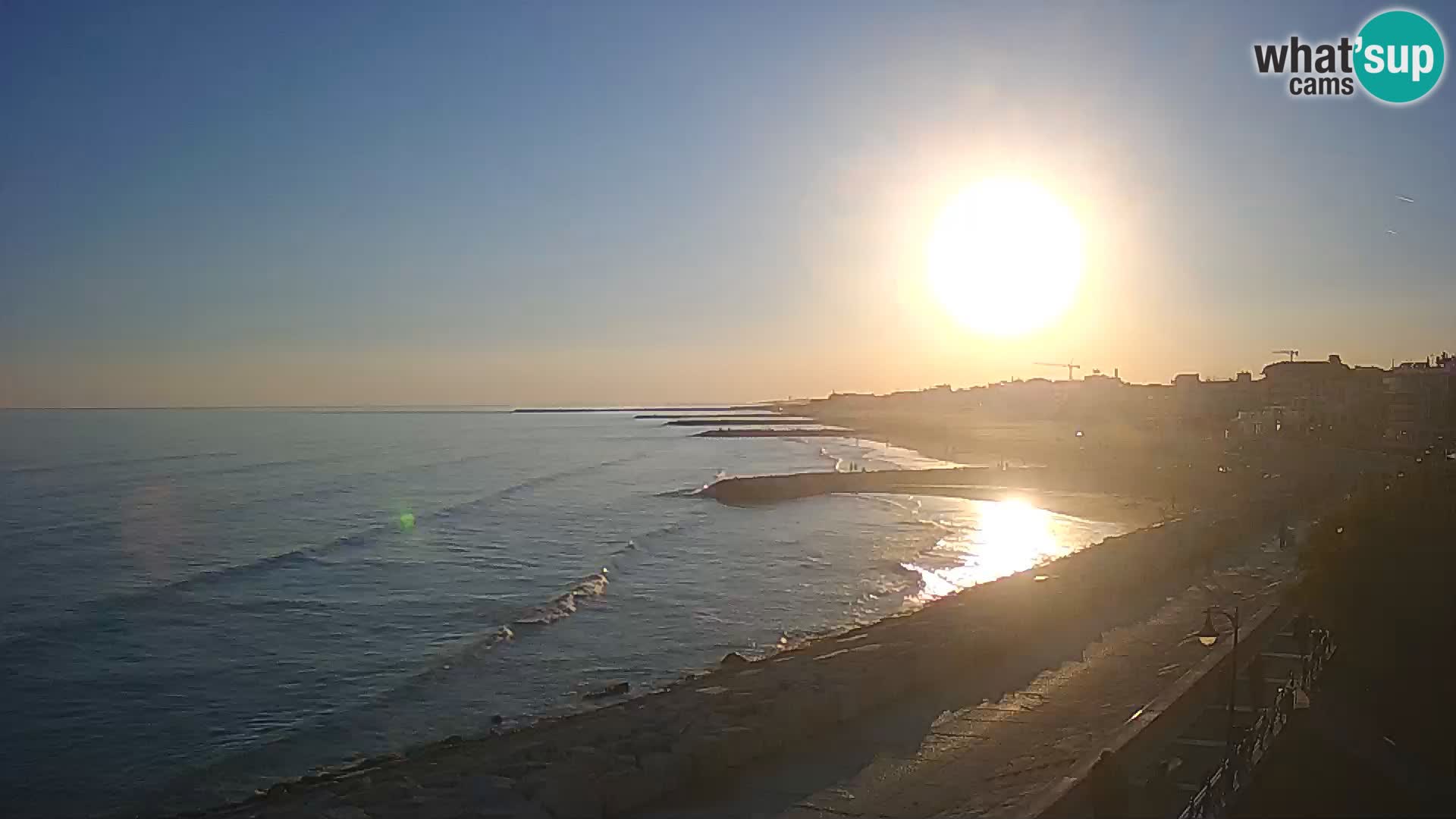 Webcam Caorle Ponente – Vue depuis les Marinai di Caorle
