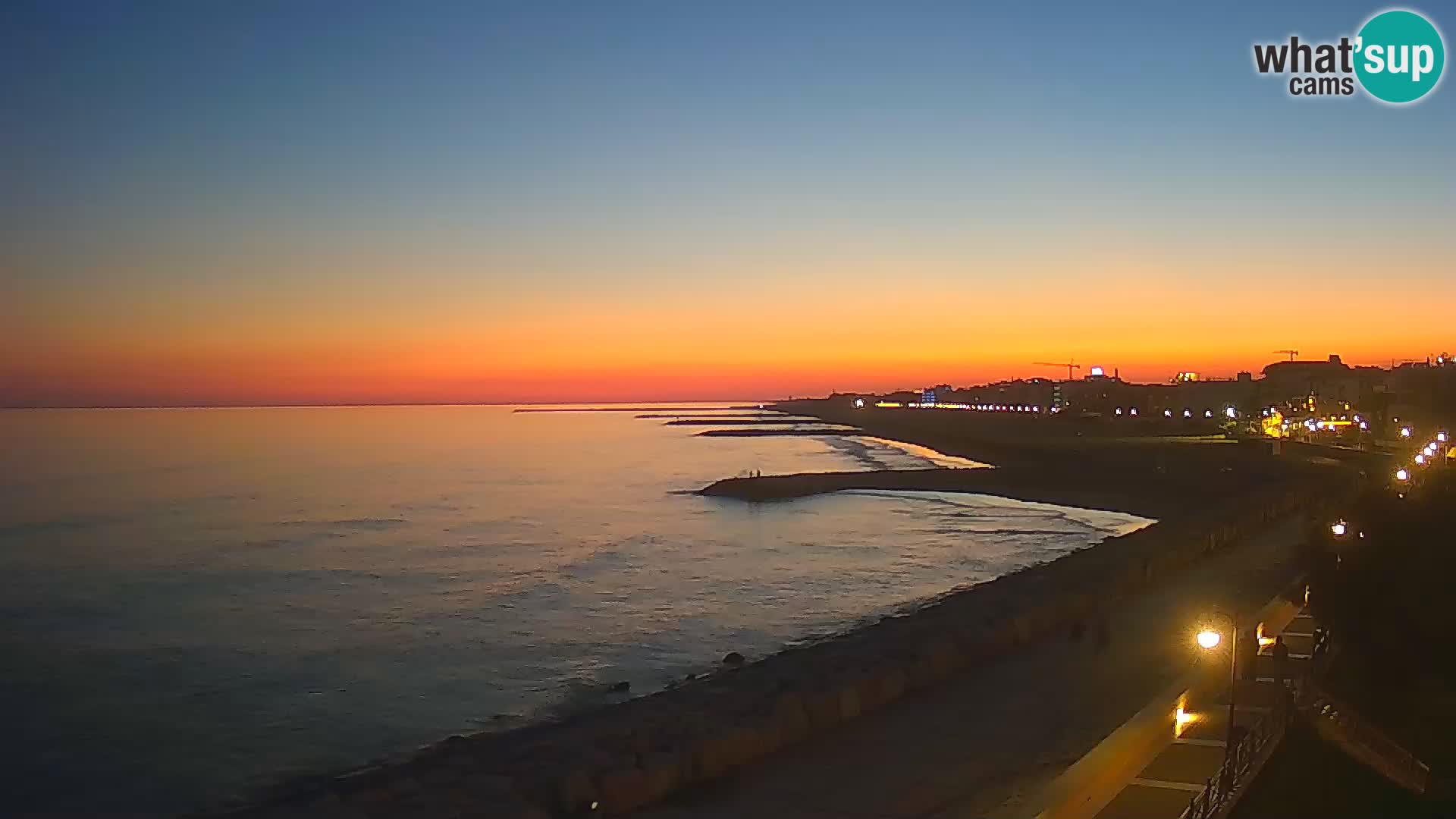 Webcam Caorle Ponente – Vue depuis les Marinai di Caorle