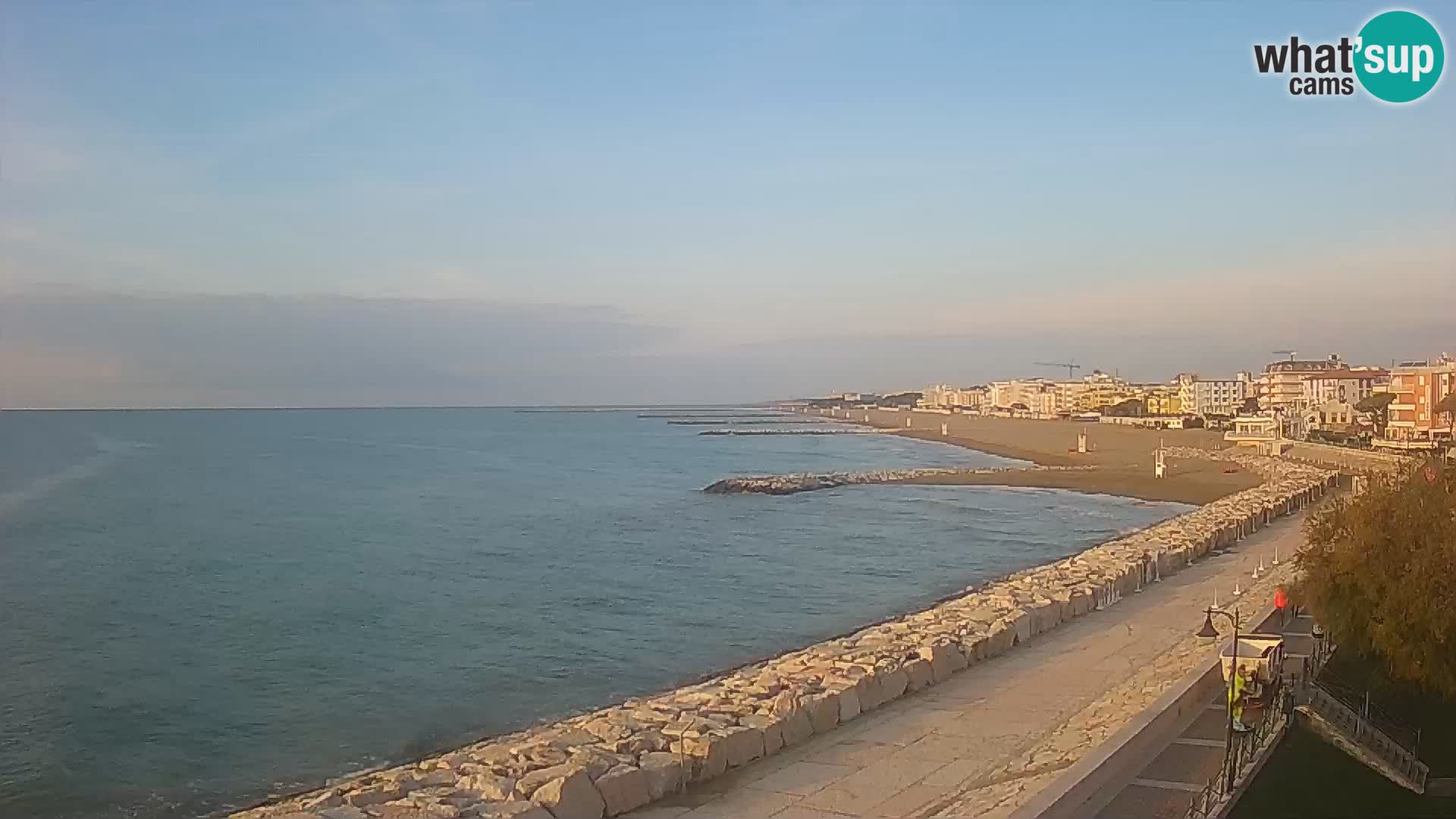 Webcam Caorle Ponente – Blick von Marinai di Caorle