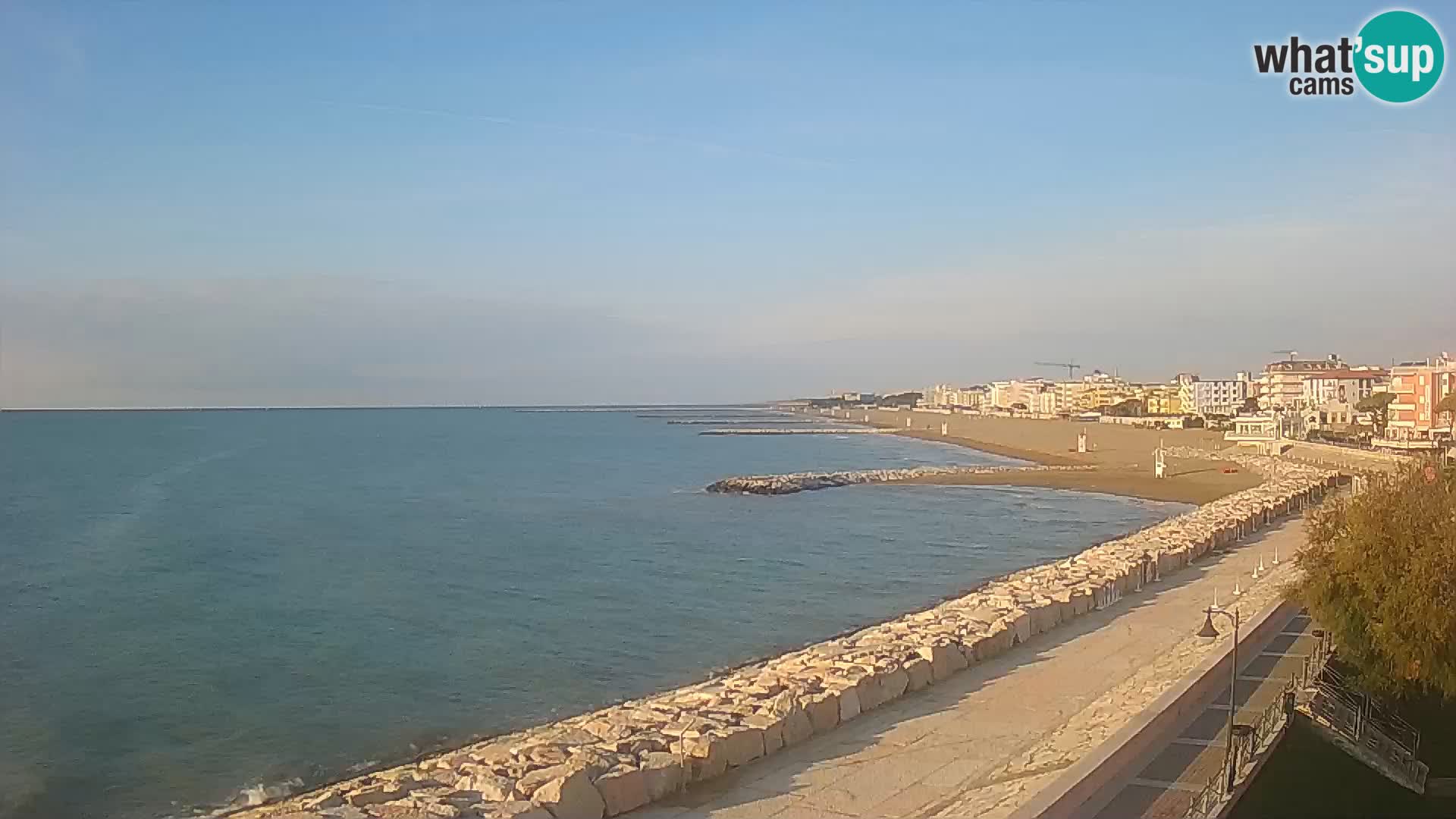 Webcam Caorle Ponente – Blick von Marinai di Caorle