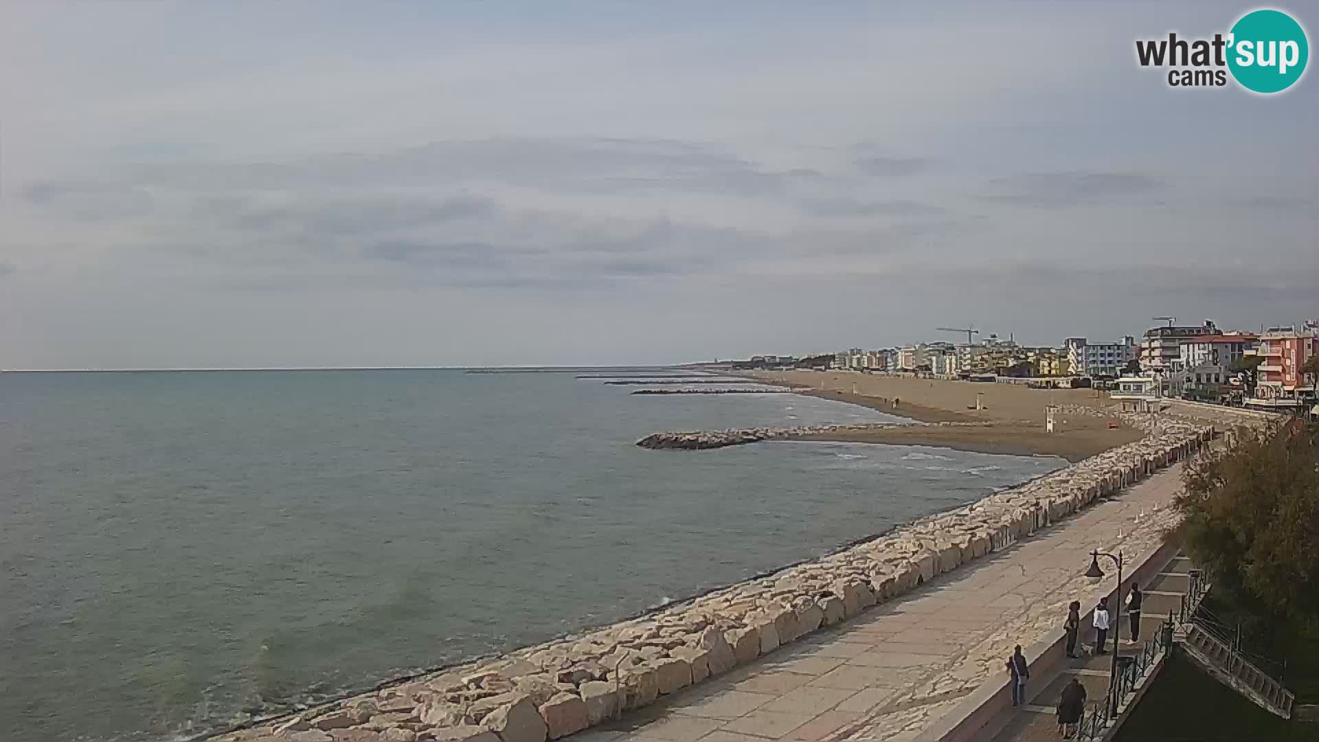 Webcam Caorle Ponente – Vue depuis les Marinai di Caorle