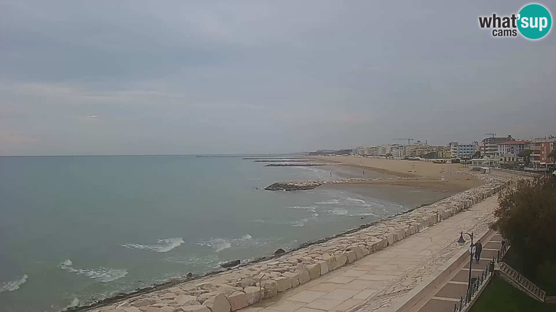 Webcam Caorle Ponente – Vue depuis les Marinai di Caorle