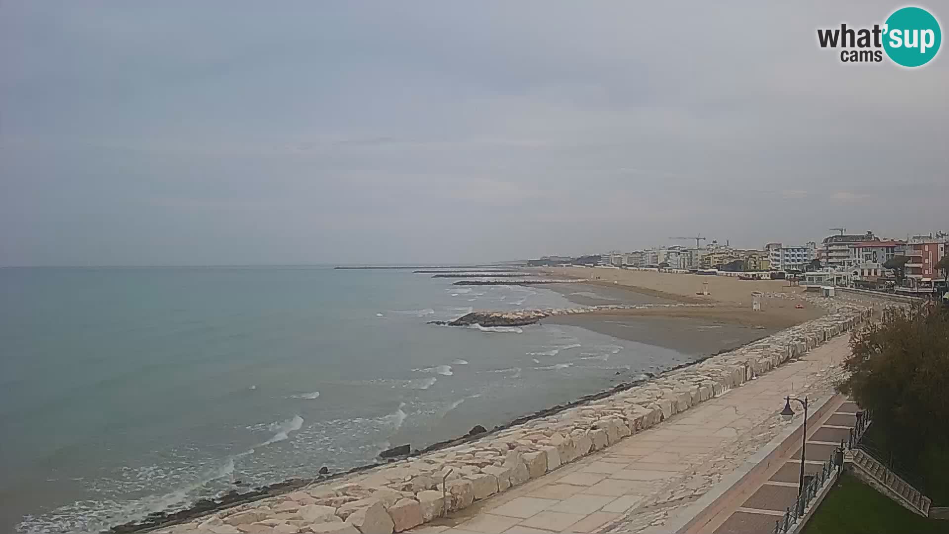 Webcam Caorle Ponente – Blick von Marinai di Caorle