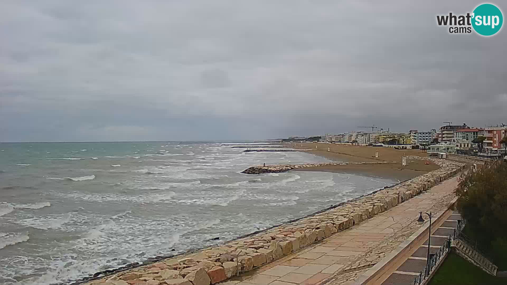 Webcam Caorle Ponente – Vue depuis les Marinai di Caorle