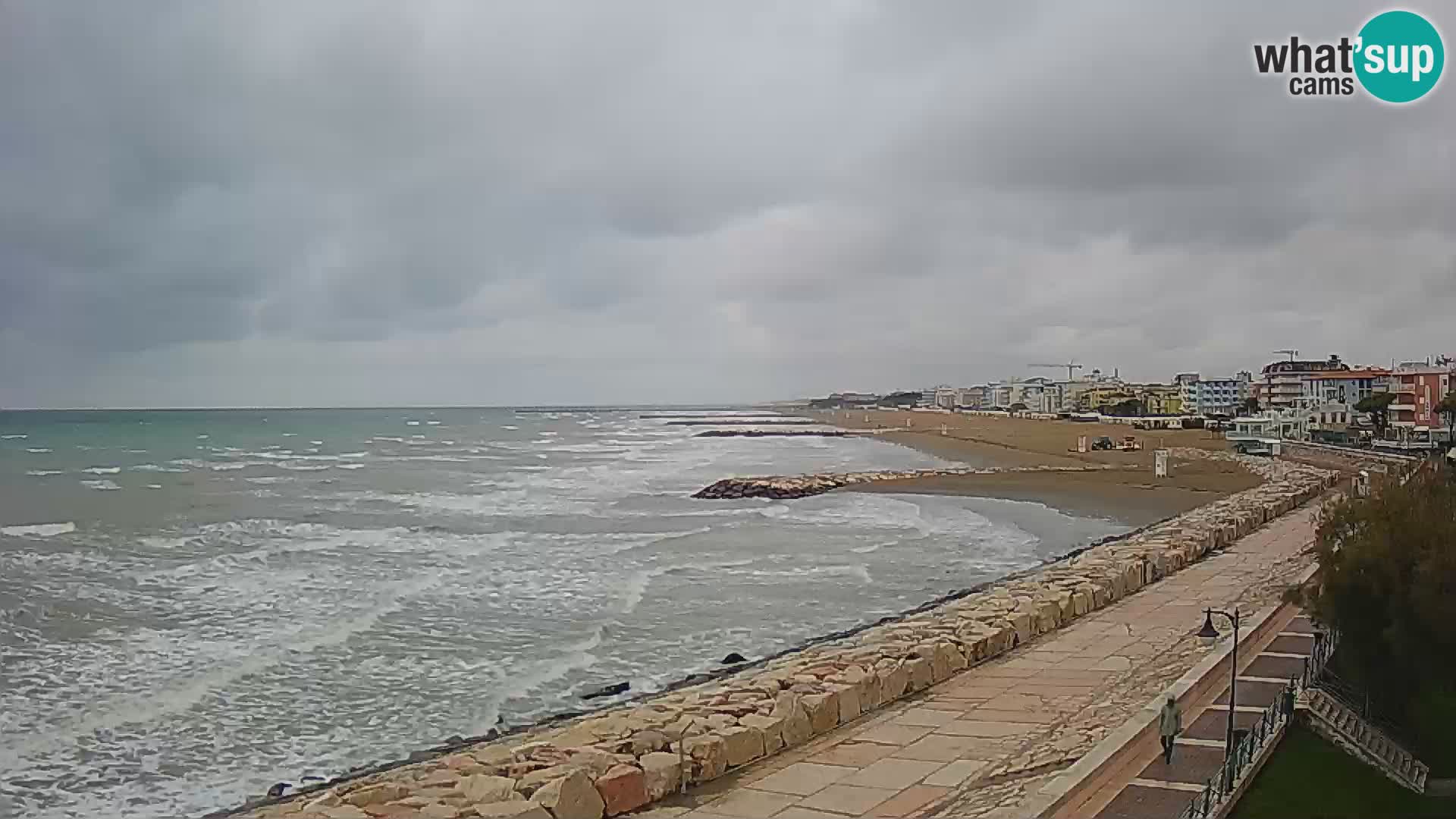 Webcam Caorle Ponente – Blick von Marinai di Caorle