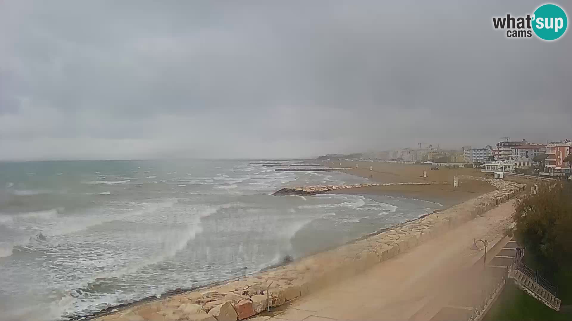 Webcam Caorle Ponente – Vue depuis les Marinai di Caorle