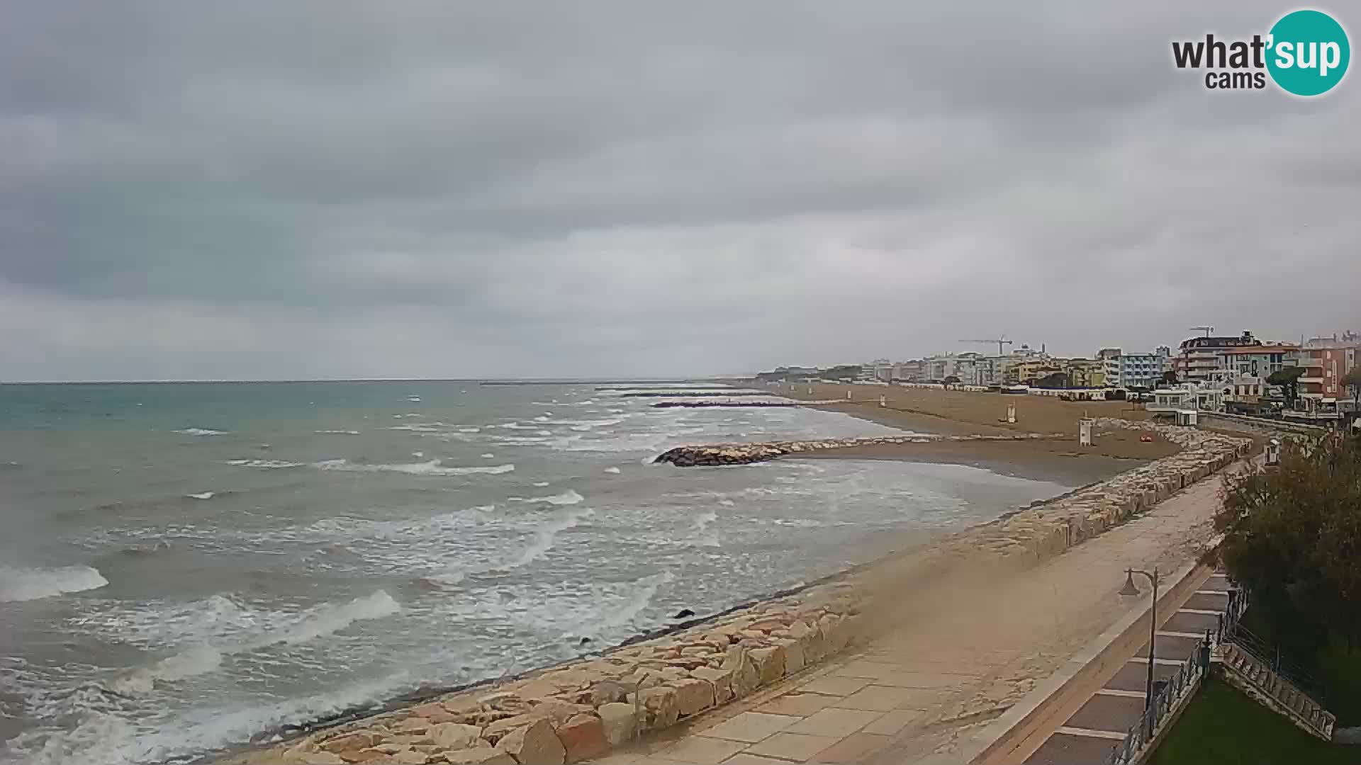 Webcam Caorle Ponente – Vue depuis les Marinai di Caorle